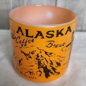 ❤️ Alaska Coffee Break Mug. Federal Milk Glass Coffee Cup.